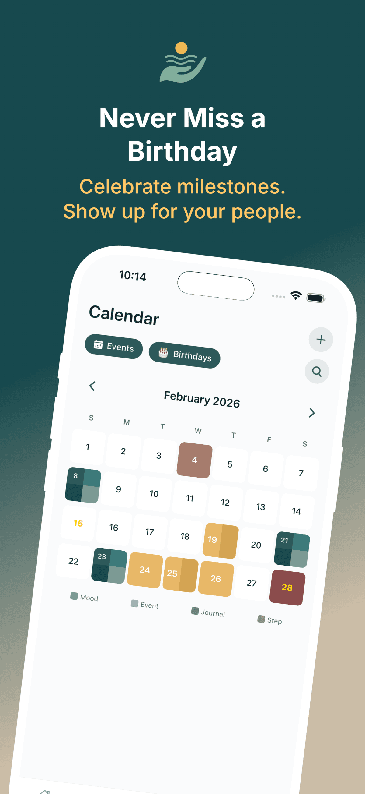 Mood calendar